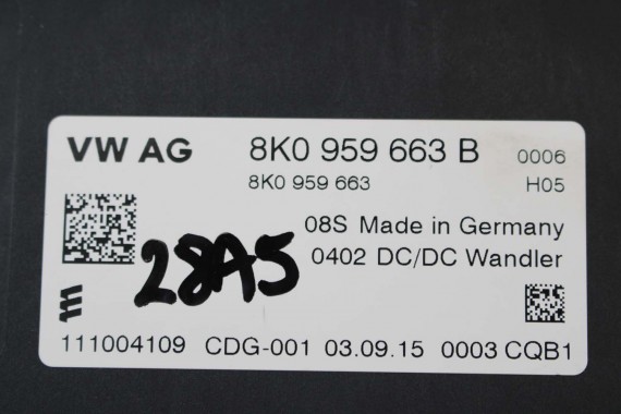 AUDI SEAT SKODA STABILIZATOR NAPIĘCIA 8K0959663B 8K0959663 8K0 959 663 B 8K0 959 663 8K0959663F 8K0959663F 8K0959663B 8K0959663B