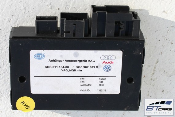 VW POLO STEROWNIK HAKA 5Q0907383B MODUŁ HAKA HAK  sterownik 5Q0907383 5Q0907383B holowniczy moduł 6R 6C 5Q0907383E 5Q0907383J