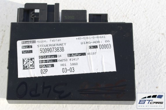 VW POLO STEROWNIK HAKA 5Q0907383B MODUŁ HAKA HAK  sterownik 5Q0907383 5Q0907383B holowniczy moduł 6R 6C 5Q0907383E 5Q0907383J