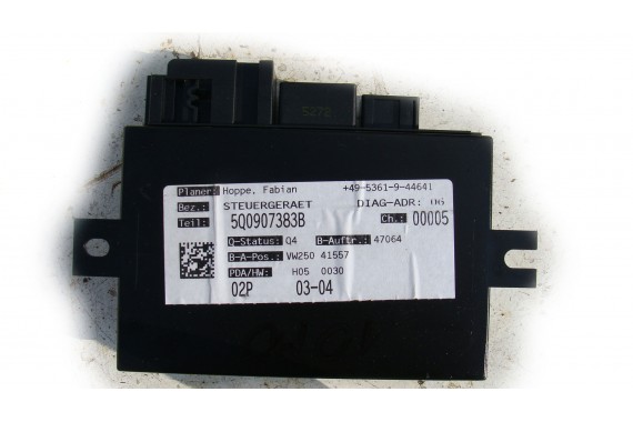 VW POLO STEROWNIK HAKA 5Q0907383B MODUŁ HAKA HAK  sterownik 5Q0907383 5Q0907383B holowniczy moduł 6R 6C 5Q0907383E 5Q0907383J