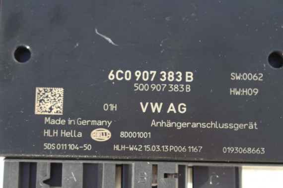 VW POLO STEROWNIK HAKA 6C0907383B MODUŁ HAK sterownik 6C0907383B 6C0907383E holowniczy moduł 6C 6C0907383F 6C0907383G 6C0907383B