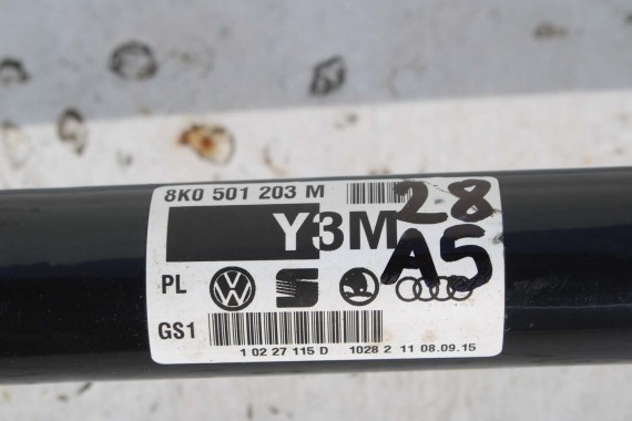 AUDI A4 A5 PÓŁOŚ TYLNA TYŁ 8K0501203M 8K0 501 203 M 8K B8 8T 4*4 8K0501203M 8K0501203M 8K0501203M 8K0501203M 8K0501203 8K0501203