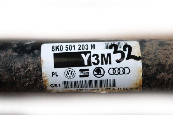 AUDI A4 A5 PÓŁOŚ TYLNA TYŁ 8K0501203M 8K0 501 203 M 8K B8 8T 4*4 8K0501203M 8K0501203M 8K0501203M 8K0501203M 8K0501203 8K0501203
