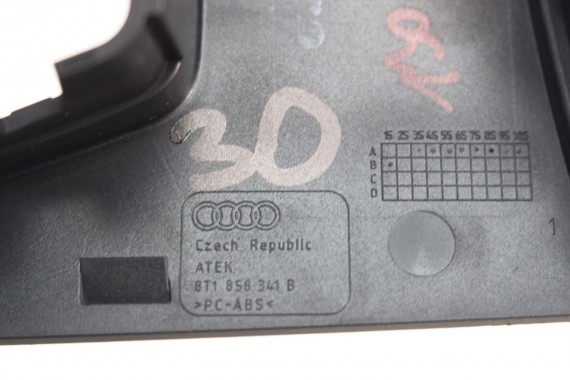 AUDI A4 A5 WYKOŃCZENIE 8T1858341B 8T1858341B ZAŚLEPKA OSŁONA KONSOLI KAPA 8K B8 8T listwa deski 8T1 858 341 B FL LIFT 8T1858341
