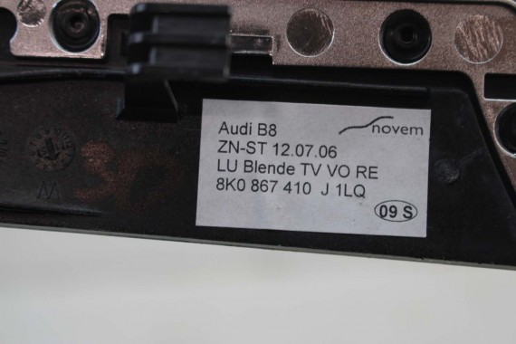 AUDI A5 SPORTBACK LISTWY OZDOBNE LISTWA DEKOR WYKOŃCZENIE TAPICERKA 8K0863305P 8K0867419J 8K0867420J 8K0867410J 8T1857186AE 1LQ