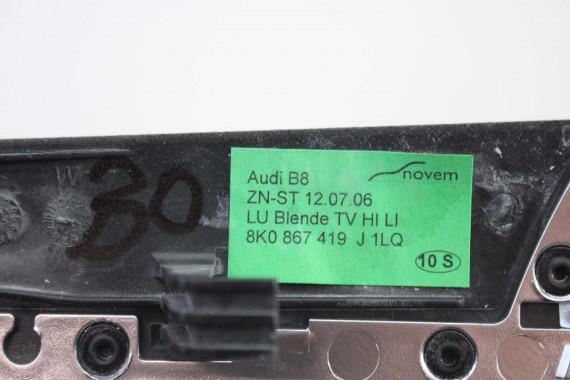 AUDI A5 SPORTBACK LISTWY OZDOBNE LISTWA DEKOR WYKOŃCZENIE TAPICERKA 8K0863305P 8K0867419J 8K0867420J 8K0867410J 8T1857186AE 1LQ
