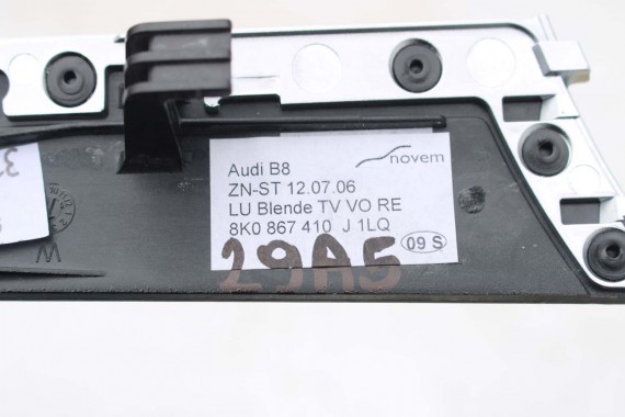 AUDI A5 SPORTBACK LISTWY OZDOBNE LISTWA DEKOR WYKOŃCZENIE TAPICERKA 8K0863305P 8K0867419J 8K0867420J 8K0867410J 8T1857186AE 1LQ