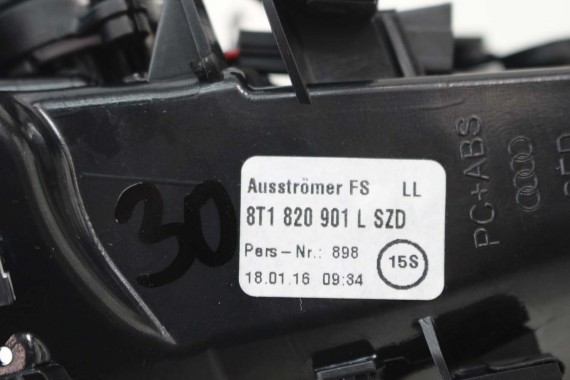 AUDI A5 WLOT KTRATKA POWIETRZA KONSOLI 8T1820902G 8T1820951E 8T1820901H wloty kratki 8T1820901H 8T1820951E 8K 8T 8F 8T1820902F