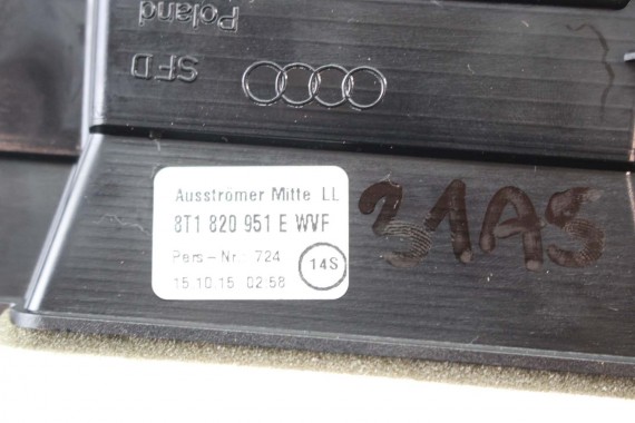AUDI A5 WLOT KTRATKA POWIETRZA KONSOLI 8T1820902G 8T1820951E 8T1820901H wloty kratki 8T1820901H 8T1820951E 8K 8T 8F 8T1820902F