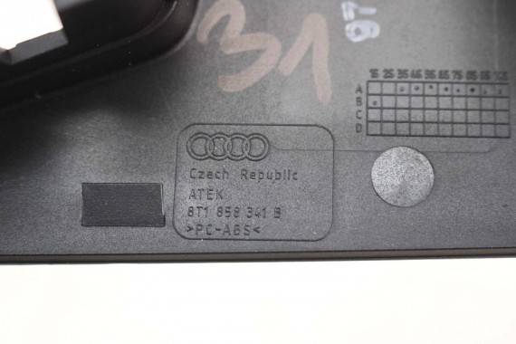 AUDI A4 A5 WYKOŃCZENIE 8T1858341B 8T1858341B ZAŚLEPKA OSŁONA KONSOLI KAPA 8K B8 8T listwa deski 8T1 858 341 B FL LIFT 8T1858341