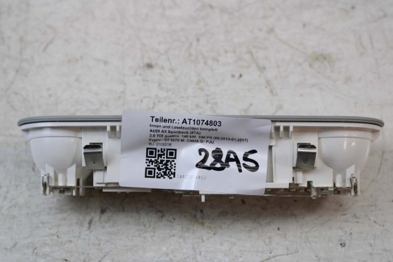 AUDI LAMPKA OŚWIETLENIE PODSUFITKI 8T0947111B kolor ET1 kryształowo srebrny  8T0 947 111 B A4 A5 Q5 8K 8R 8T0947111B 8T0947111B