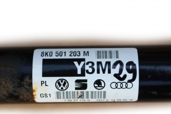 AUDI A4 A5 PÓŁOŚ TYLNA TYŁ 8K0501203M 8K0 501 203 M 8K B8 8T 4*4 8K0501203M 8K0501203M 8K0501203M 8K0501203M 8K0501203 8K0501203