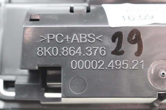AUDI A4 A5 Q5 WYKOŃCZENIE TUNELU PODŁOKIETNIKA 8K0864376 8K0 864 376 8K 8T 8R OBUDOWA TUNELA LIFT 8K0919203 8K0864376 8K0919203
