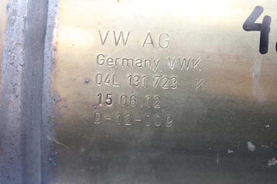 VW AUDI SKODA KATALIZATOR 04L131656AD 04L131723AK 04L131601GX 04L131656AD FILTR CZĄSTEK STAŁYCH DPF 04L131723AK 04L131656AD TDi