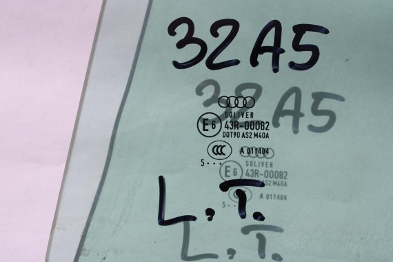 AUDI A5 SPORTBACK SZYBA DRZWI LEWE 8T8845205 tył 8T8 845 205 lewa tylna drzwiowa rok 2015 kolor E6 AS2 8T8 8T8845205A 8T8845205B