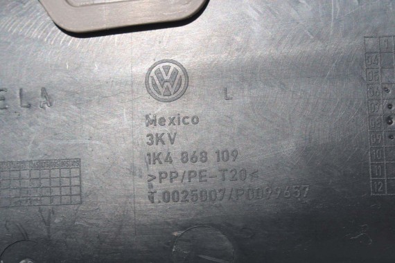 VW GOLF VI KOMBI BOCZEK BOCZKI DRZWI drzwiowe tapicerka variant 5K 5K9 mocca welur 1K4867011 1K4867012 1K9867211 1K9867212