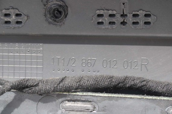 VW TOURAN BOCZEK BOCZKI DRZWI drzwiowe tapicerka antarcyt welur 1T1867011 1T1867012 1T0867211 1T0867212 1T1867011 1T1867012 1T0