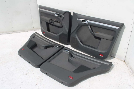 VW TOURAN BOCZEK BOCZKI DRZWI drzwiowe tapicerka antarcyt welur 1T1867011 1T1867012 1T0867211 1T0867212 1T1867011 1T1867012 1T0