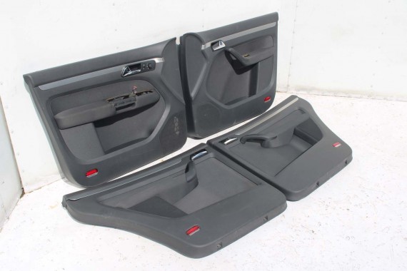 VW TOURAN BOCZEK BOCZKI DRZWI drzwiowe tapicerka antarcyt welur 1T1867011 1T1867012 1T0867211 1T0867212 1T1867011 1T1867012 1T0