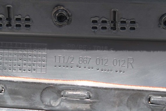 VW TOURAN BOCZEK BOCZKI DRZWI drzwiowe tapicerka welur antracyt poamrańcz 1T1867011 1T1867012 1T0867211 1T0867212 1T1867011 1T0