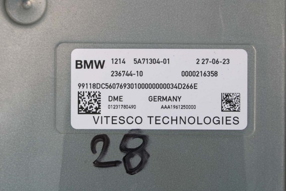 BMW X6 G06 KOMPUTER SILNIKA 5A71304 silnik B58B30P B58N B58 B30 STEROWNIK MODUŁ 12145A71304 5A71304 5A71304 12145A71304 5A5AAA7