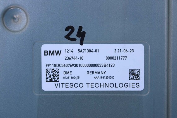 BMW X7 G07 KOMPUTER SILNIKA 5A71304 silnik B58B30P B58N B58 B30 STEROWNIK MODUŁ 12145A71304 5A71304 5A71304 12145A71304 5A5AAA7