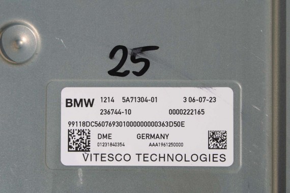 BMW X7 G07 KOMPUTER SILNIKA 5A71304 silnik B58B30P B58N B58 B30 STEROWNIK MODUŁ 12145A71304 5A71304 5A71304 12145A71304 5A5AAA7