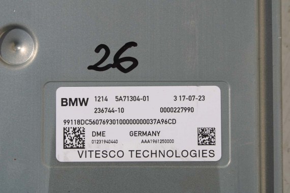 BMW X7 G07 KOMPUTER SILNIKA 5A71304 silnik B58B30P B58N B58 B30 STEROWNIK MODUŁ 12145A71304 5A71304 5A71304 12145A71304 5A5AAA7