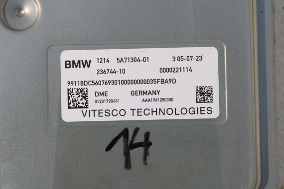 BMW X5 G05 KOMPUTER SILNIKA 5A71304 silnik B58B30P B58N B58 B30 STEROWNIK MODUŁ 12145A71304 5A71304 5A71304 12145A71304 5A5AAA7