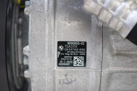 BMW X6 G06 POMPA KLIMATYZACJI 9890655 KLIMY SPRĘŻARKA KOMPRESOR 7SAS17A 64529890655 6861436 6861434 6826881 6995918 9384630 X7