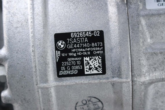 BMW X7 G07 POMPA KLIMATYZACJI 9890655 KLIMY SPRĘŻARKA KOMPRESOR 7SAS17A 64529890655 6861436 6861434 6826881 6995918 9384630 X6