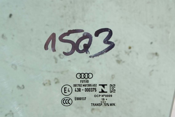 AUDI Q3 SZYBA DRZWI 83A845201 LEWA PRZEDNIA PRZÓD 83A 845 201 drzwiowa boczna AS2 2019 83A845201A 83A845201 83A845201A 83A845201