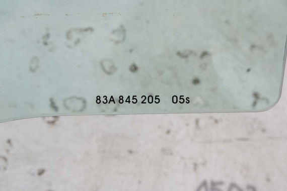 AUDI Q3 SZYBA DRZWI 83A845205 LEWA TYŁ TYLNA 83A 845 205 drzwiowa boczna AS2 2019 83A845205B 83A845205 83A845205B 83A 845 205
