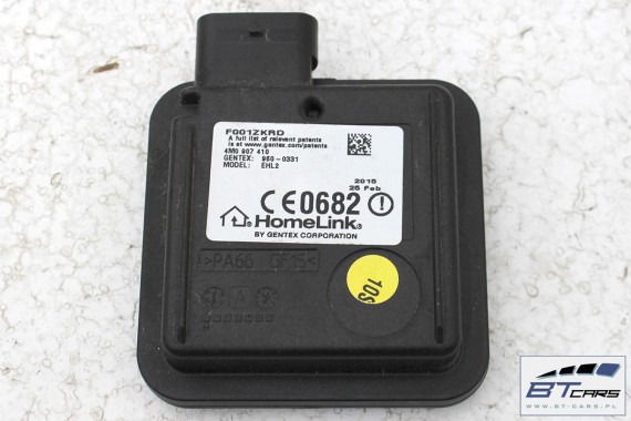 AUDI A4 Q7 TT MODUŁ STEROWNIK BRAMY GARAŻU 4M0907410 4M0 907 410 otwierania bramy garażowej 4M 4M0907410 4M0907410B 4M0907410