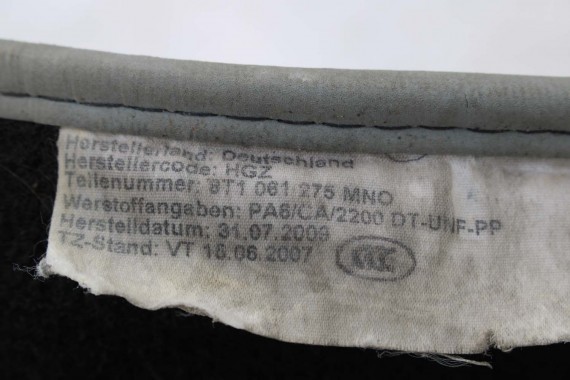 AUDI A5 DYWANIKI PODŁOGI DYWANIK 8T1061275 8K1863691B wycieraczki 8T1 061 275 8T 8K1863691F 8K1863691H  8T1061275 8T1061275