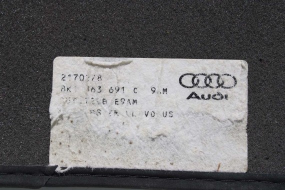 AUDI A5 DYWANIKI PODŁOGI 8K1863691C 8T0864450A wycieraczki 8K1863691G 9AM QA5 czarny 8T 8K1863691C 8K1863691G 8T0864450A