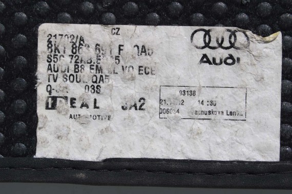 AUDI A5 DYWANIKI PODŁOGI 8K1863691C 8T0864450A wycieraczki 8K1863691G 9AM QA5 czarny 8T 8K1863691C 8K1863691G 8T0864450A