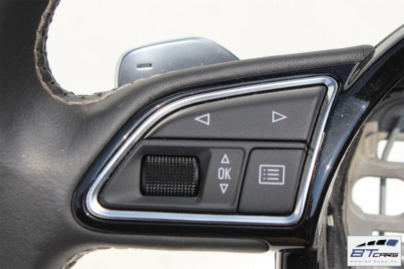 AUDI A8 S8 KIEROWNICA + BIEGI 4H0419091K 4H0419091AN podgrzewana Kolor: IWJ - czarny (soul) srebrny 4H0 419 091 K D4 4H0419091K