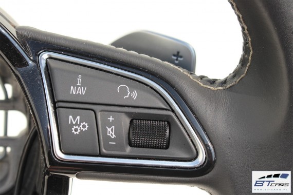 AUDI A8 S8 KIEROWNICA + BIEGI 4H0419091K 4H0419091AN podgrzewana Kolor: IWJ - czarny (soul) srebrny 4H0 419 091 K D4 4H0419091K