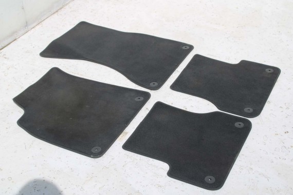 AUDI A6 A7 DYWANIKI PODŁOGI 4G1863691 4G0864450 wycieraczki 4G0864450 4G1 863 691 QA5 czarny 4G1863691 4G0864450 4G1863691 4G C7