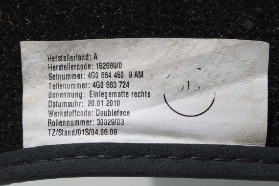 AUDI A6 A7 DYWANIKI PODŁOGI 4G1863691 4G0864450 wycieraczki 4G0864450 4G1 863 691 9AM czarny 4G1863691 4G0864450 4G1863691 4G C7
