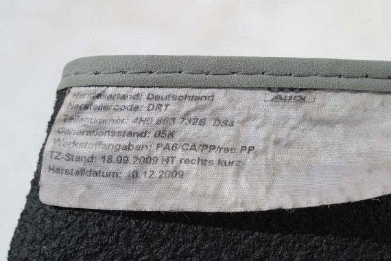 AUDI A8 DYWANIKI wykładziny wycieraczki 4H1863691C PODŁOGI 4H 4H1863691C 4H1863691 4H1863719D 4H1863720D 4H0863731B 4H0863732B