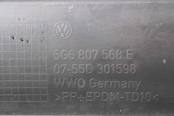 VW GOLF 7 SPORTSVAN SPOJLER 5G6807568E ZDERZAKA TYŁ TYLNEGO DYFUZOR TYLNY 5G6 807 568 E 5G VII 5G6807568E 5G6807568E 5G6807568
