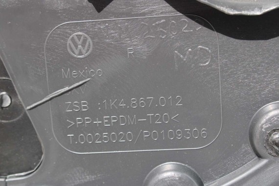 VW JETTA BOCZKI DRZWIOWE BOCZEK TAPICERKA 1K5 welur kolor antracyt 1K4867011 1K4867012 1K5867211 1K5867212 1K5867211 1K5867212