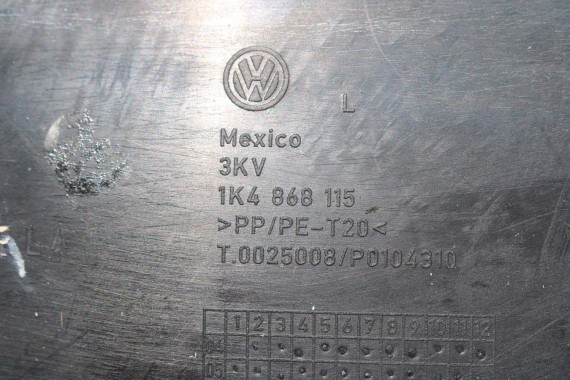 VW JETTA BOCZKI DRZWIOWE BOCZEK TAPICERKA 1K5 welur kolor antracyt 1K4867011 1K4867012 1K5867211 1K5867212 1K5867211 1K5867212