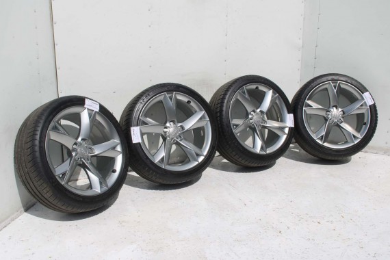 AUDI A4 A5 FELGI 19 cali OPONY KOŁA felga 8T0601025CK 8.5J*19H2 ET32 opona Michelin Pilot Sport 37 255/35/19 96Y lato 8K B8 8T