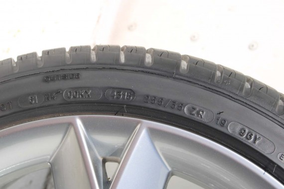 AUDI A4 A5 FELGI 19 cali OPONY KOŁA felga 8T0601025CK 8.5J*19H2 ET32 opona Michelin Pilot Sport 37 255/35/19 96Y lato 8K B8 8T