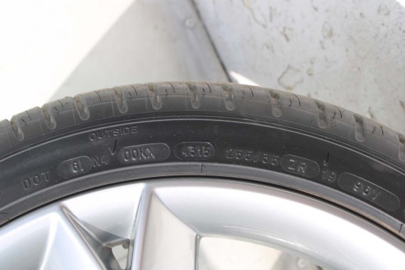 AUDI A4 A5 FELGI 19 cali OPONY KOŁA felga 8T0601025CK 8.5J*19H2 ET32 opona Michelin Pilot Sport 37 255/35/19 96Y lato 8K B8 8T