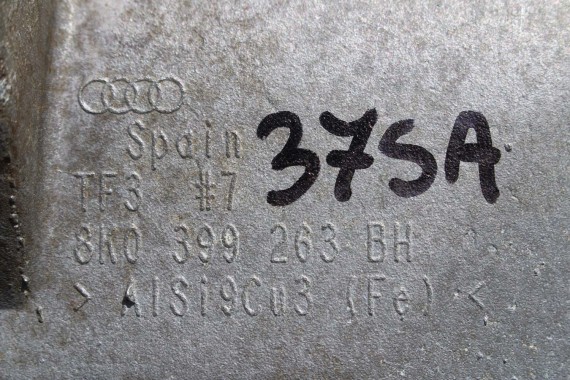 AUDI WZMOCNIENIE 8K0399263BH 8K0399263BA POPRZECZNE SKRZYNI 8K0 399 263 BA 8K0 399 263 BH 8T 4G 8R podpora wspornik loże biegów