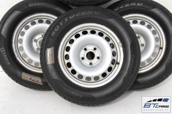 AUDI Q3 VW TIGUAN FELGI STALOWE 16 OPONY ZIMA KOŁA felga 5N0601027B 6,5J*16H2 ET33 opona Pirelli SottoZero 215/65/16 98H 8U 5N